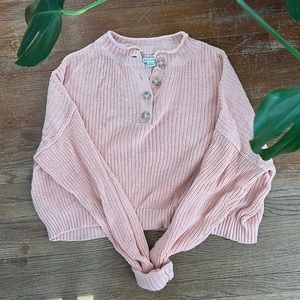 Cropped Knit Sweater